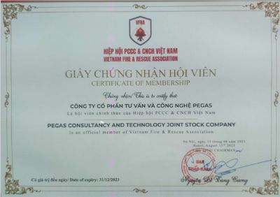 PEGAS - THÀNH VIÊN HIỆP HỘI PCCC &amp; CNCH VIỆT NAM